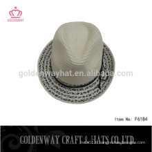 Chapeau de fedora chapeau de paille à bords courts chapeau de paille en papier fedora chapeau de fourrure trilby d&#39;été